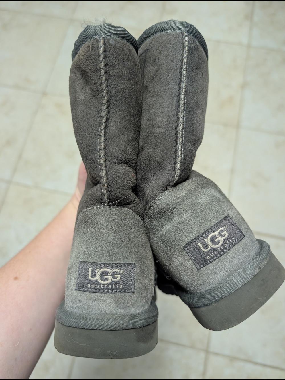 UGG Australia Classic Short Boots in Gray